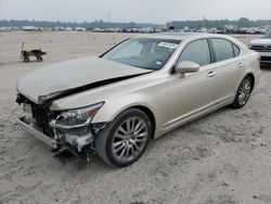 Salvage cars for sale at Houston, TX auction: 2016 Lexus LS 460