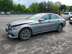 Salvage cars for sale from Copart Madisonville, TN: 2015 Mercedes-Benz C 300 4matic