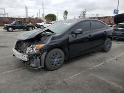 Salvage cars for sale from Copart Wilmington, CA: 2012 Honda Civic LX