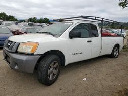 Salvage trucks for sale at San Martin, CA auction: 2008 Nissan Titan XE