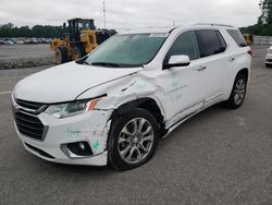 Chevrolet salvage cars for sale: 2021 Chevrolet Traverse Premier