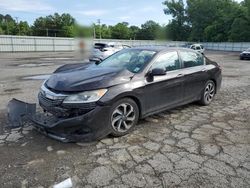 Salvage cars for sale at Shreveport, LA auction: 2016 Honda Accord EX