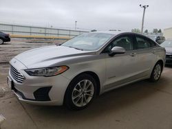 Salvage cars for sale at Dyer, IN auction: 2019 Ford Fusion SE