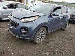 Salvage cars for sale from Copart New Britain, CT: 2018 KIA Sportage EX
