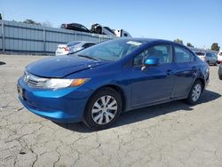 Salvage cars for sale at Martinez, CA auction: 2012 Honda Civic LX