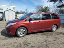 Salvage cars for sale at Lyman, ME auction: 2013 Toyota Sienna XLE