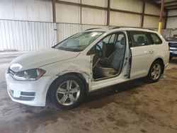 Volkswagen salvage cars for sale: 2015 Volkswagen Golf Sportwagen TDI S