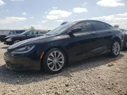 Salvage cars for sale at Kansas City, KS auction: 2015 Chrysler 200 S