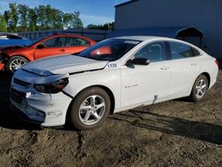 Chevrolet salvage cars for sale: 2017 Chevrolet Malibu LS