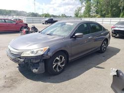 Vehiculos salvage en venta de Copart Dunn, NC: 2016 Honda Accord LX