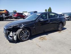 Salvage cars for sale from Copart Hayward, CA: 2019 Infiniti Q50 Luxe