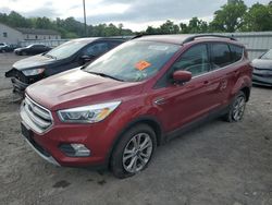 Salvage cars for sale at York Haven, PA auction: 2018 Ford Escape SEL