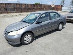 Salvage cars for sale from Copart Wilmington, CA: 2005 Honda Civic DX VP