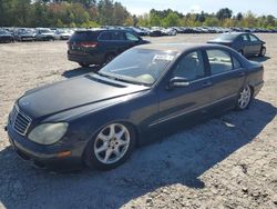 Salvage cars for sale at Mendon, MA auction: 2003 Mercedes-Benz S 500 4matic