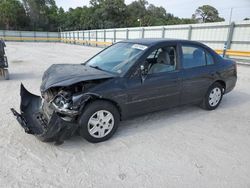 Salvage cars for sale from Copart Fort Pierce, FL: 2003 Honda Civic LX