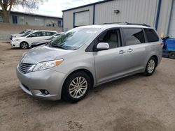 Salvage cars for sale at Albuquerque, NM auction: 2011 Toyota Sienna XLE