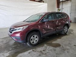 Salvage cars for sale from Copart North Billerica, MA: 2015 Honda CR-V LX