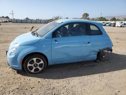 Salvage cars for sale from Copart San Martin, CA: 2017 Fiat 500 Electric