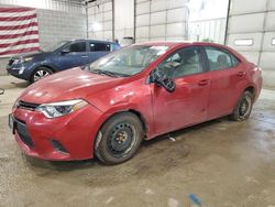 Salvage cars for sale at Columbia, MO auction: 2016 Toyota Corolla L