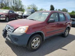 Salvage cars for sale at Portland, OR auction: 2005 Honda CR-V LX