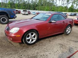 Salvage cars for sale at Harleyville, SC auction: 2001 Mercedes-Benz SLK 320