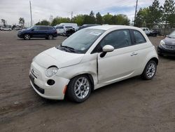 Salvage cars for sale at Denver, CO auction: 2012 Fiat 500 POP