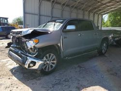 Toyota Tundra Crewmax Limited salvage cars for sale: 2015 Toyota Tundra Crewmax Limited