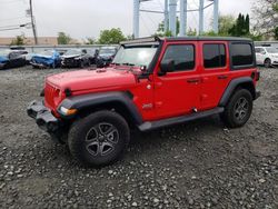 Salvage cars for sale at Windsor, NJ auction: 2018 Jeep Wrangler Unlimited Sport