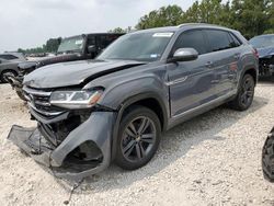 Salvage cars for sale at Houston, TX auction: 2021 Volkswagen Atlas Cross Sport SE