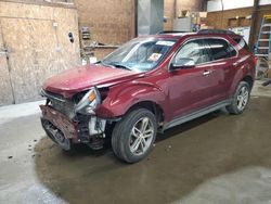 Salvage cars for sale from Copart Ebensburg, PA: 2016 Chevrolet Equinox LTZ