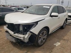 Salvage cars for sale from Copart Elgin, IL: 2018 Acura MDX Technology