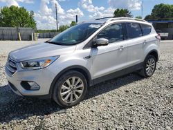 Salvage cars for sale from Copart Mebane, NC: 2018 Ford Escape Titanium