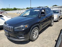 Jeep Cherokee Latitude salvage cars for sale: 2019 Jeep Cherokee Latitude