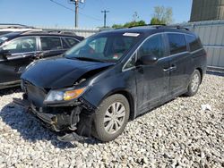Salvage cars for sale at Wayland, MI auction: 2016 Honda Odyssey SE