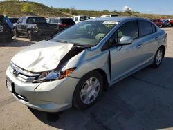 Honda Civic Hybrid Vehiculos salvage en venta: 2012 Honda Civic Hybrid