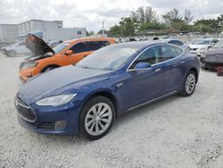 Salvage cars for sale from Copart Opa Locka, FL: 2016 Tesla Model S