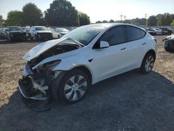 Tesla Model y salvage cars for sale: 2021 Tesla Model Y