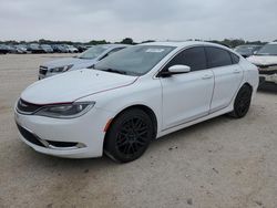Salvage cars for sale at San Antonio, TX auction: 2016 Chrysler 200 Limited