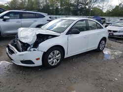 Salvage cars for sale from Copart North Billerica, MA: 2012 Chevrolet Cruze LS