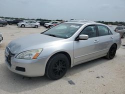 Salvage cars for sale at San Antonio, TX auction: 2007 Honda Accord EX