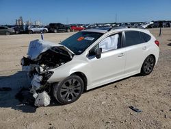 Salvage cars for sale at New Braunfels, TX auction: 2016 Subaru Impreza Sport