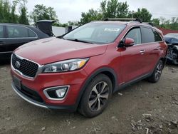 Salvage cars for sale at Baltimore, MD auction: 2017 KIA Sorento EX