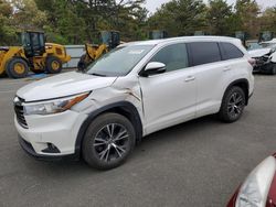 Salvage cars for sale from Copart Brookhaven, NY: 2016 Toyota Highlander XLE