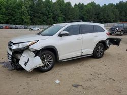 Vehiculos salvage en venta de Copart Gainesville, GA: 2018 Toyota Highlander SE