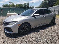 Salvage cars for sale from Copart Riverview, FL: 2017 Honda Civic Sport