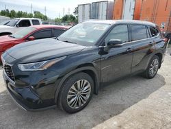 Salvage cars for sale at Sikeston, MO auction: 2020 Toyota Highlander Platinum