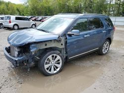 Salvage cars for sale at North Billerica, MA auction: 2019 Ford Explorer Limited