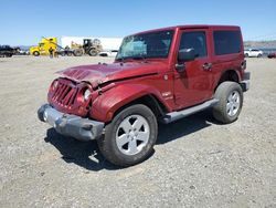 Salvage cars for sale at Vallejo, CA auction: 2012 Jeep Wrangler Sahara