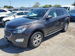 Salvage cars for sale at Franklin, WI auction: 2016 Chevrolet Equinox LT