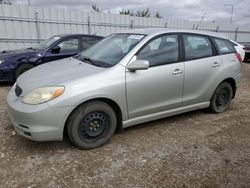 Salvage cars for sale at Nisku, AB auction: 2003 Toyota Corolla Matrix XR